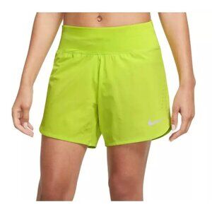 Nike Women's Crew Running Shorts CZ9568-321 Green Size S Small